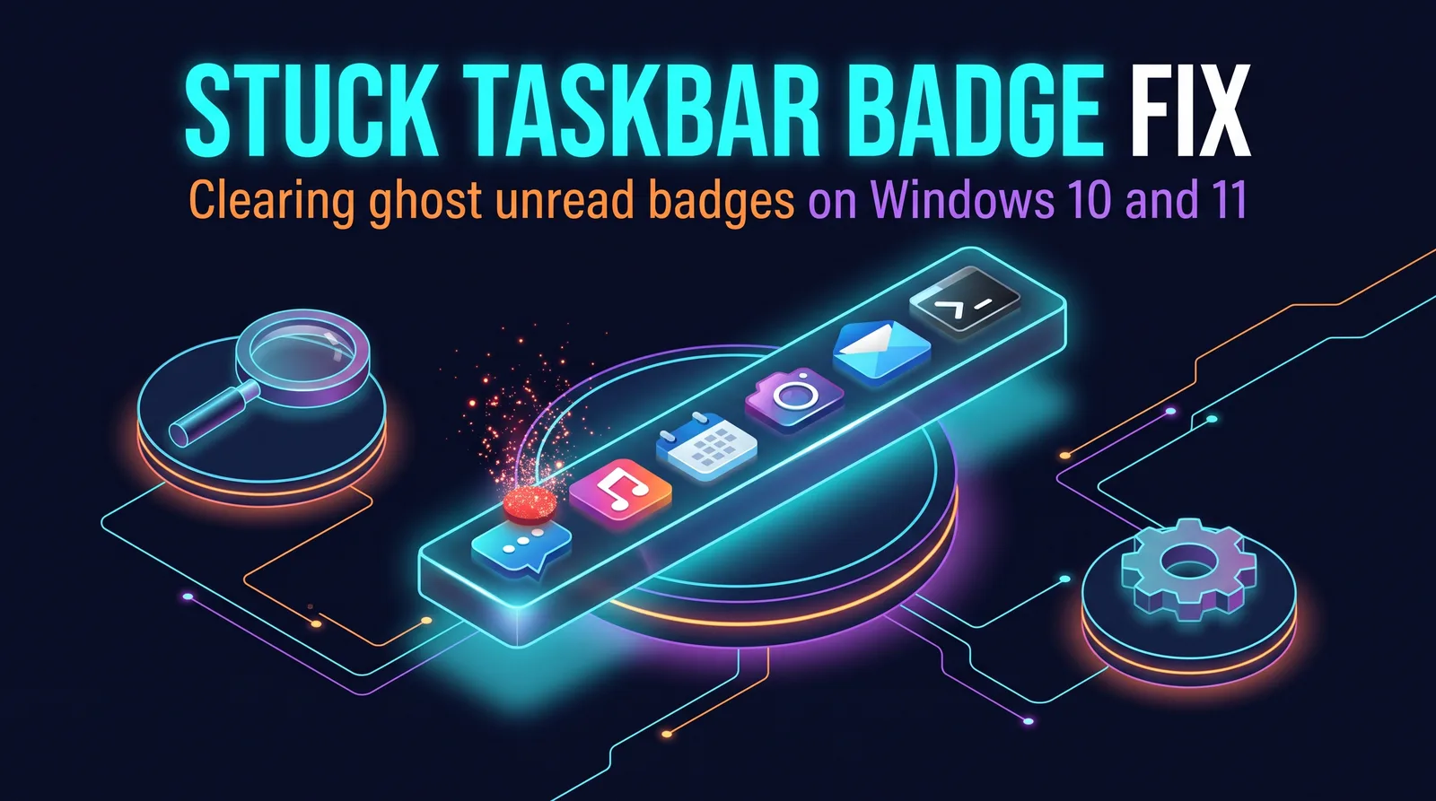 Stuck Taskbar Notification Badge Fix